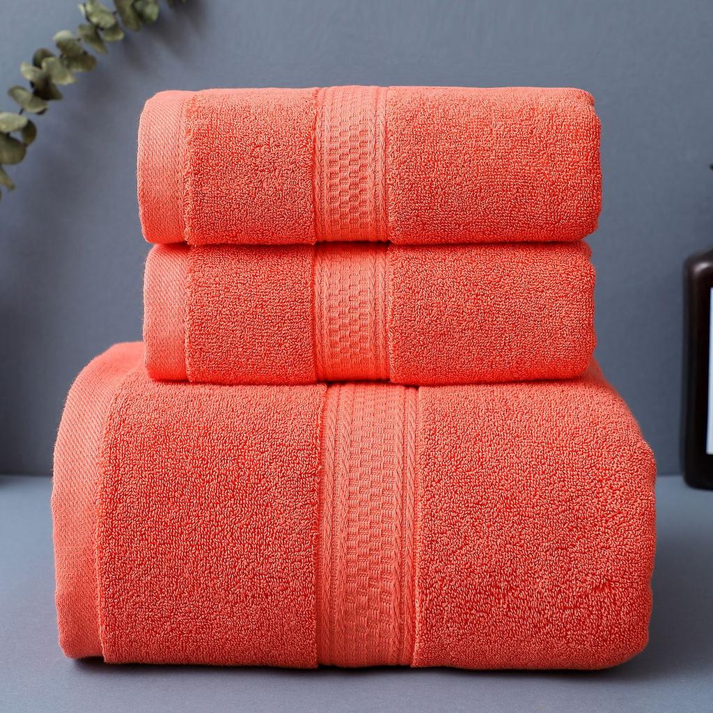 Bath Towels, Towels, Cotton Quick-drying Absorbent Beach Towels, Enlarged and Thickened Hotel Embroidery Logo Gifts