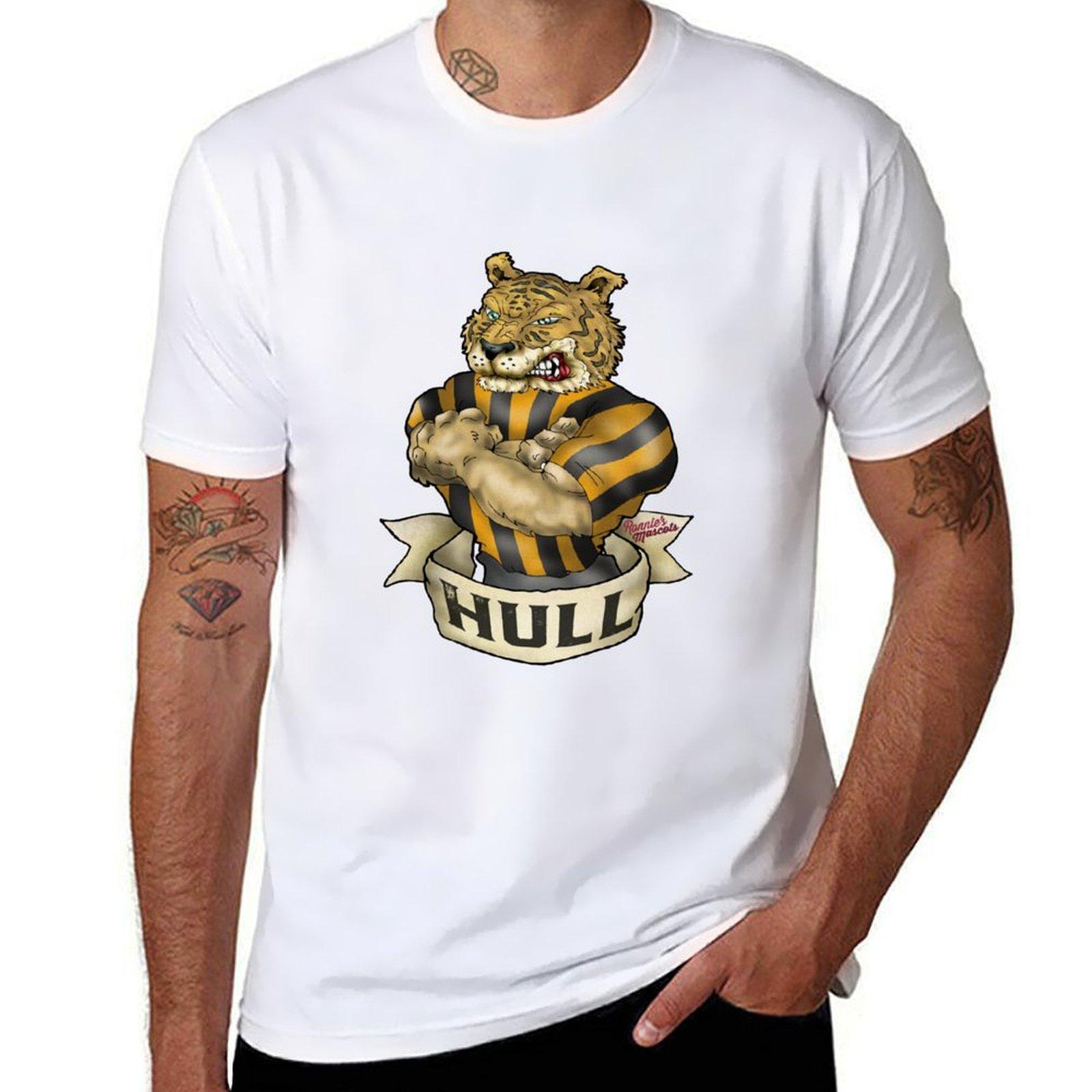 

Hull City Tiger Mascot T-Shirt Sublime Anime Plus Size Tops Oversizeds Men s T-shirts 4XL