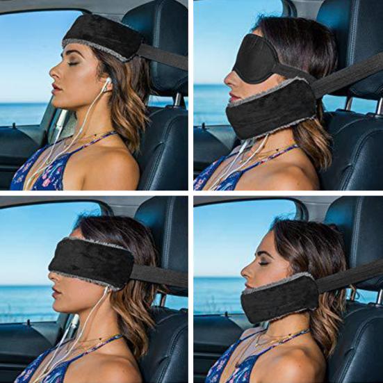 1/2 ks nastavitelný popruh na oporu hlavy cestovní polštář alternativní kryt očí blokující světlo na spaní