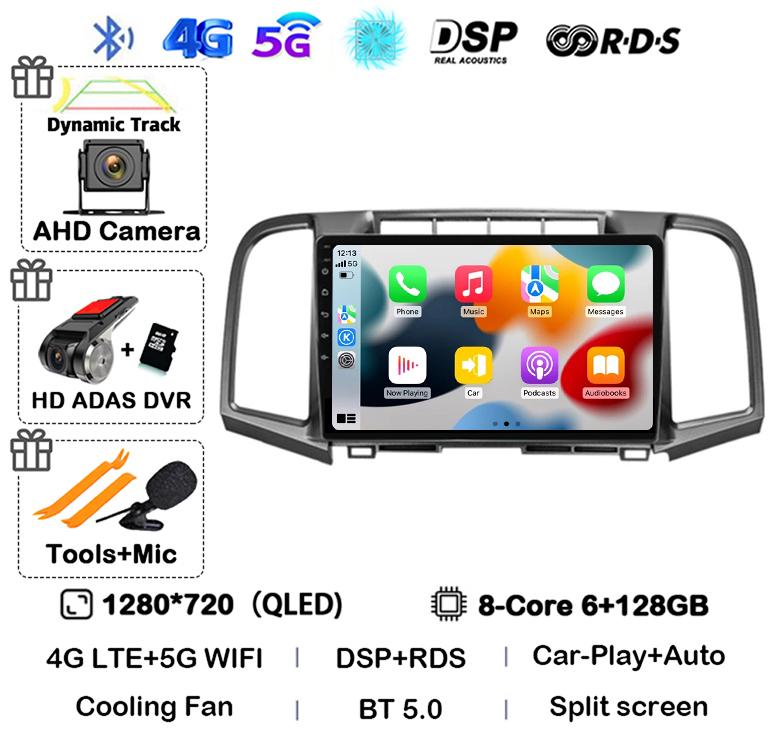 Android 14 Auto Carplay 4G+WIFI Car Radio For Toyota Venza 2008-2016 Multimedia Video Player Stereo Navi GPS Head Unit Audio DSP