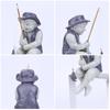 Funny Gone Fishing Boy Garden Statue Decor Creative Fisherman Garden Yard Lawn Resin Decoration Outdoor Figurine Home Ornaments
