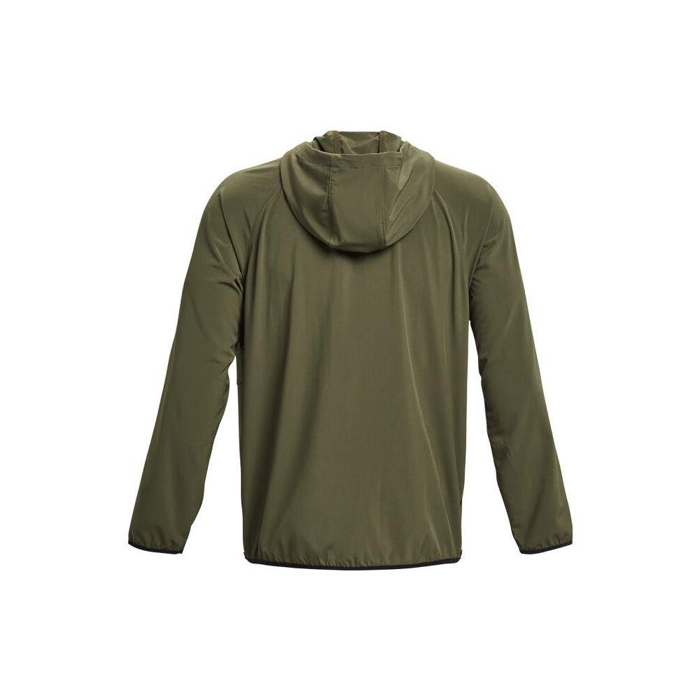 Under Armour Project Rock Unstoppable Logo Print Hooded Jacket Men Jackets Navy-Green 1380538-390