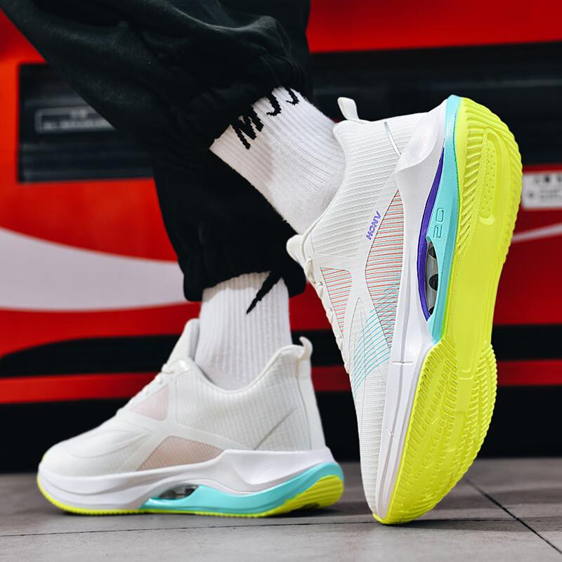 

2025 new couple air cushion sneakers men s and women s large size light casual shoes color matching trend mesh breathable running 45