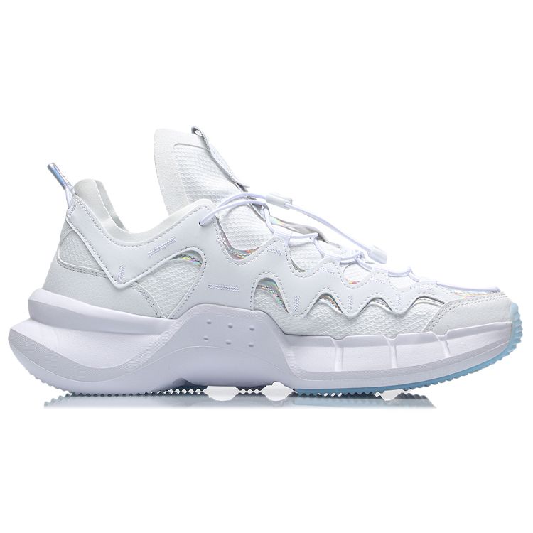 Li-Ning Wudao 2.3 Lite Fabric Synthetic Leather Round Toe Shock Absorbing Non-Slip Wear-Resistant Lightweight Low-Top Retro Basketball Shoes AGBR051-2