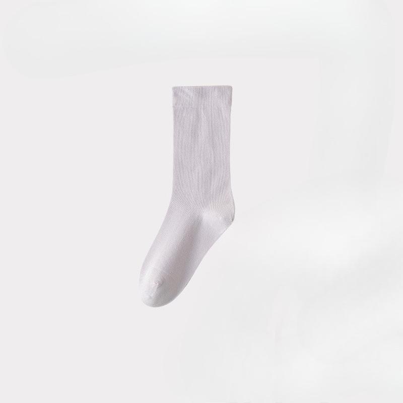 Female Spring and Summer Pure Cotton Deodorant Sweat Absorption Anti Pilling Boneless Tube Stack Socks
