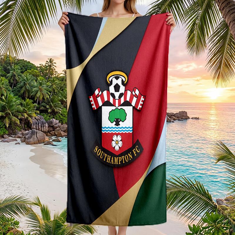 Southampton Fußball Strandtuch Weiches Mikrofaser Sommerhandtuch Schnelltrocknend Saugfähiges Handtuch für Strand Schwimmbad Reisen