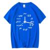 Mens Tshirt 100Cotton Casual Funny Math Clock Print Summer Loose Oneck T Shirt for Men Short Sleeve Cool Tshirt Male Tshirt