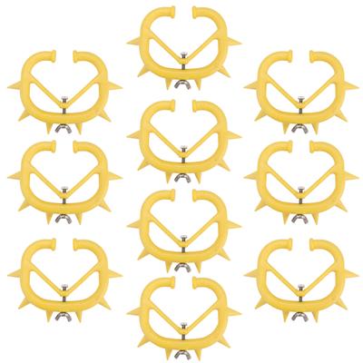 10pcs CalF Weaning Nose Rings Plastic Weaning Spiked Ring Preventing Suckling