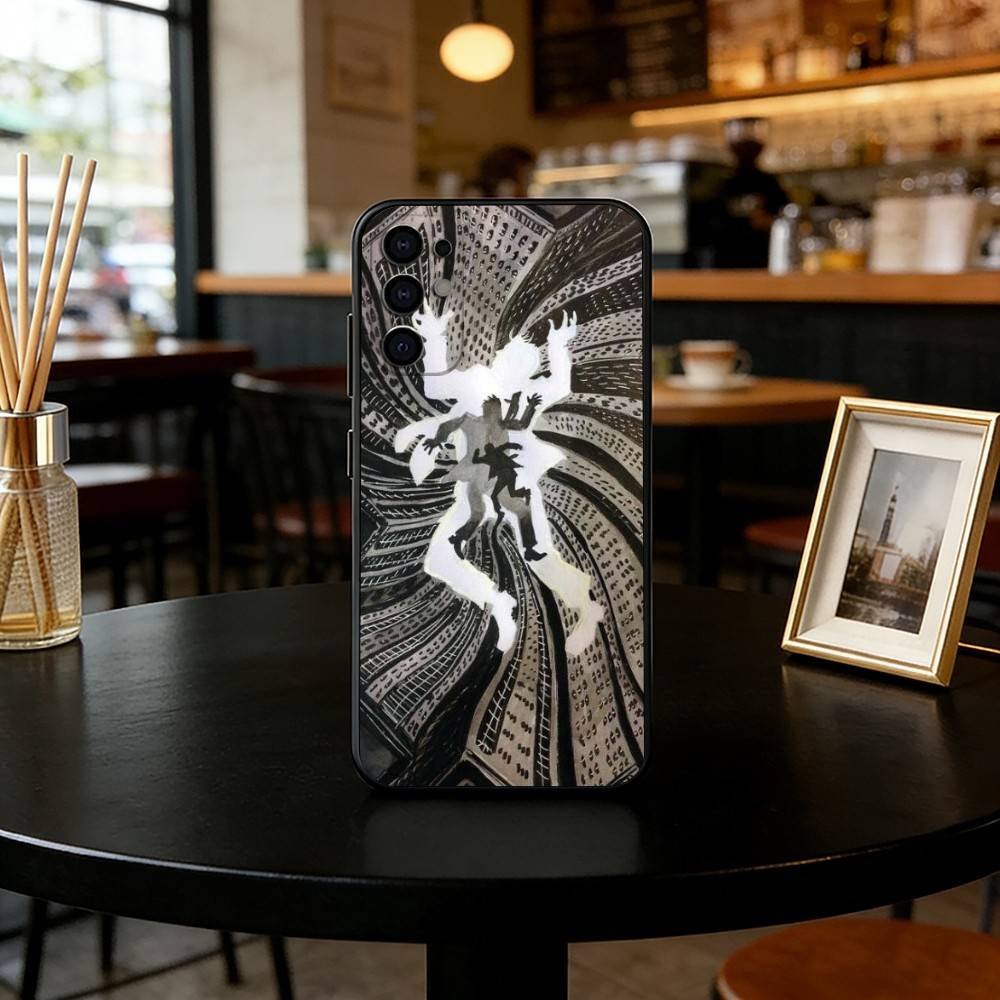 Artistic Inspiration Phone Case Black Silicone Soft For Samsung S25,S24,S21,S22,S23,S30,Ultra,S20,Plus,Fe,Lite