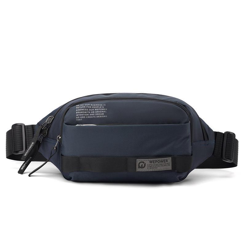 Versatile Large Capacity Men's Chest Bag Fashion Casual Phone Crossbody Sling Bag Cycling Waist Pack for Outdoor Daily
