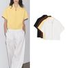 Summer New Arrival Women's Clothing Casual Fashion All-Matching Zipper Tops Lapel T-shirt Shory Style Outwear 8491053