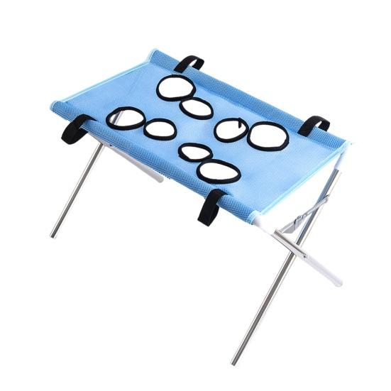 Pet Care Sling for Home Grooming Table, Hammock with Foldable Stand, 4-Hole or Restraint Bag 8-Hole, Washing Station Cats, Small Dogs,