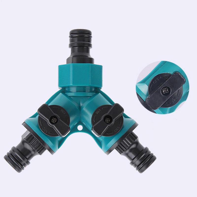 Heavy Duty Garden Hose Splitter Connector Quick On/Off Outdoor Faucet Splitter Hose Adapter For Garden Agricultural Production