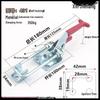 Stainless Steel Adjustable Door Bolt Clamp & Lock Latch 