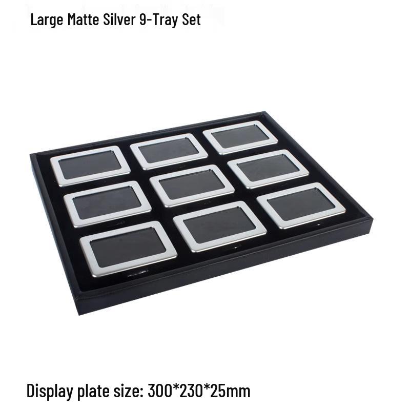 Stainless Steel Transparent Gemstone Display Box for Loose Diamonds and Colored Stones