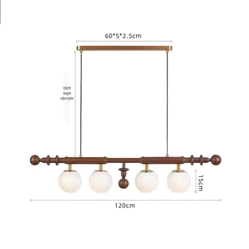 

Французская средневековая деревянная люстра в стиле ваби-саби для кабинета или бара Tri-color Dimming