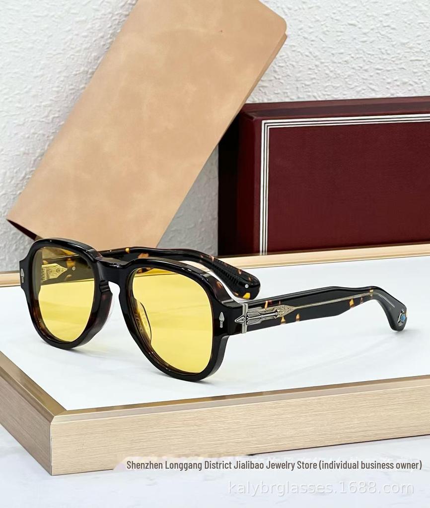 JACQ JMM High-End Retro Turquoise Frog Mirror Zonnebril van REDCLOUD