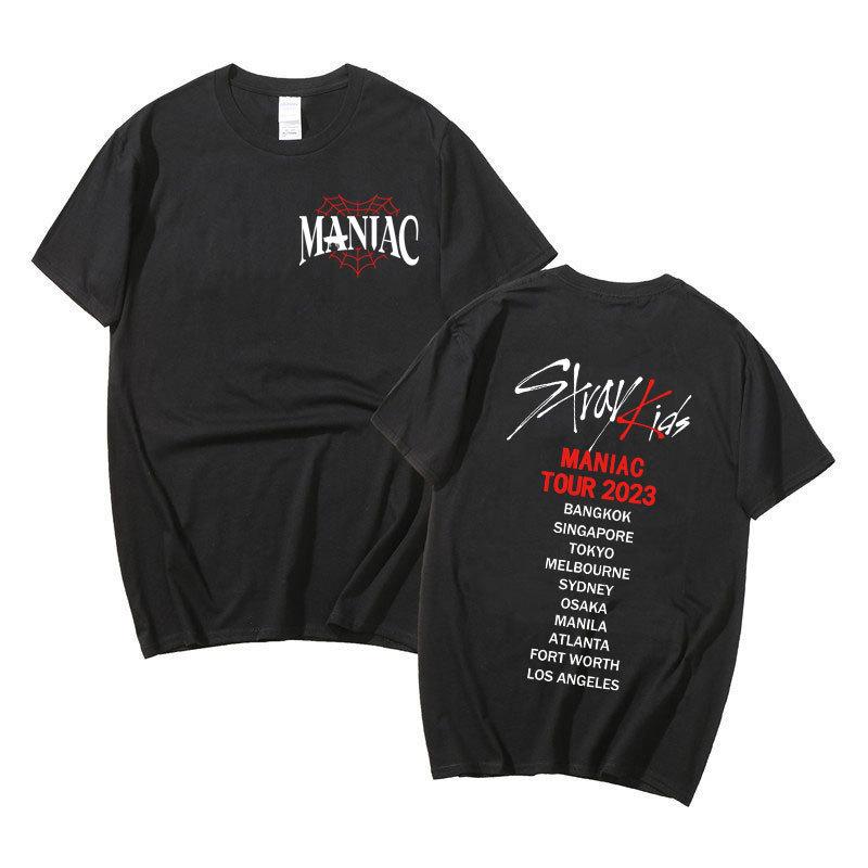 Combination Straykids Around Harajuku Print Fashion Men S And Women S T-Shirts Tops Short Sleeves S