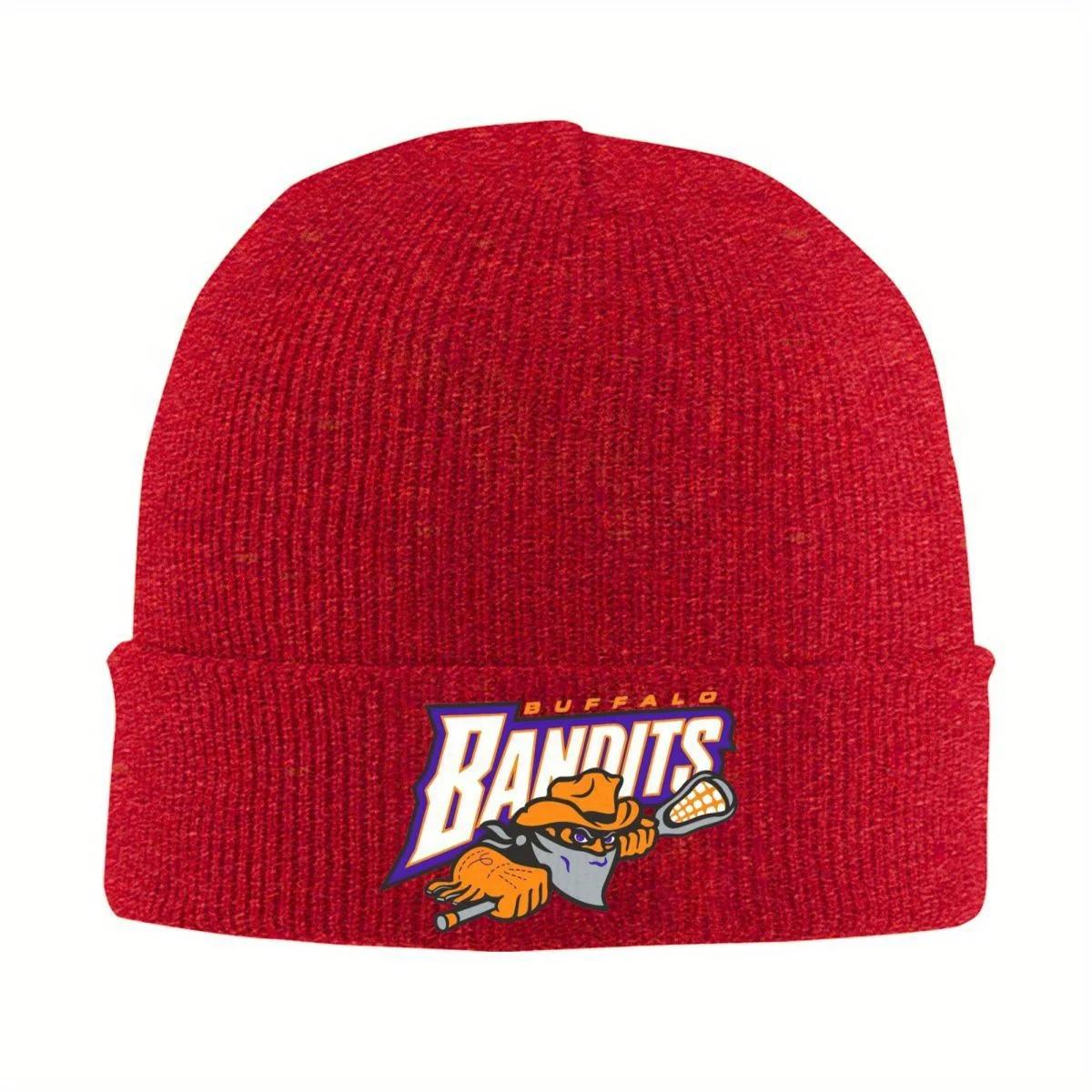 New Buffalo Bandits Logo Design Warm Knitted Cap Fashion Bonnet Hat Autumn Winter Outdoor Beanies Hats for Unisex Adult