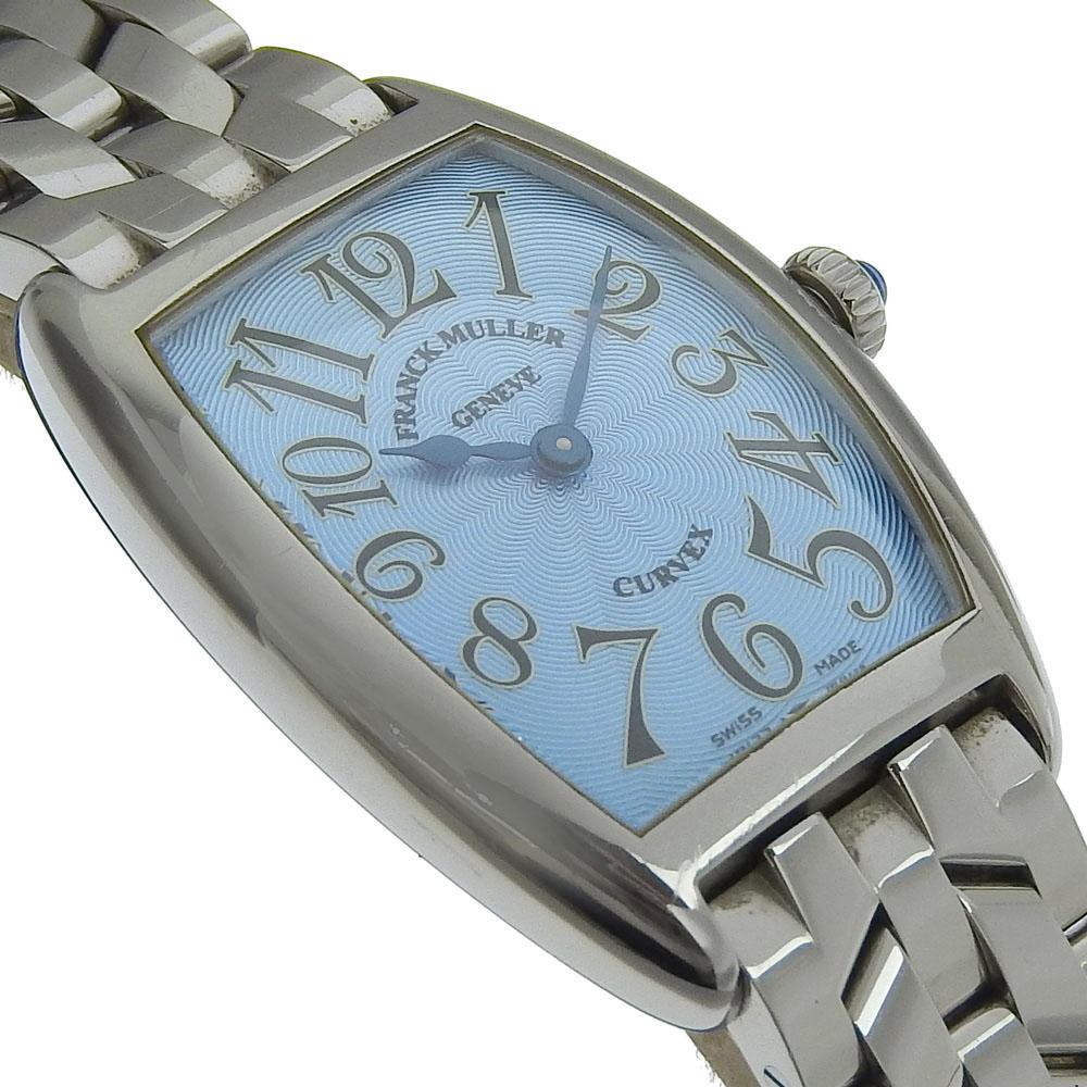 Franck Muller Tonookabex Watches 1752QZ blueDial Stainless Steel Quartz Analog Display Women Used