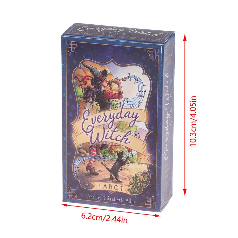 Tarotové karty Tarotová kniha v angličtině Everyday Witch Tarot Cards Tools