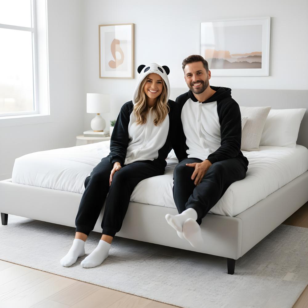 Einteiler Kigurumi Schlafanzug Kostüm Panda Kostüm : 175-185cm