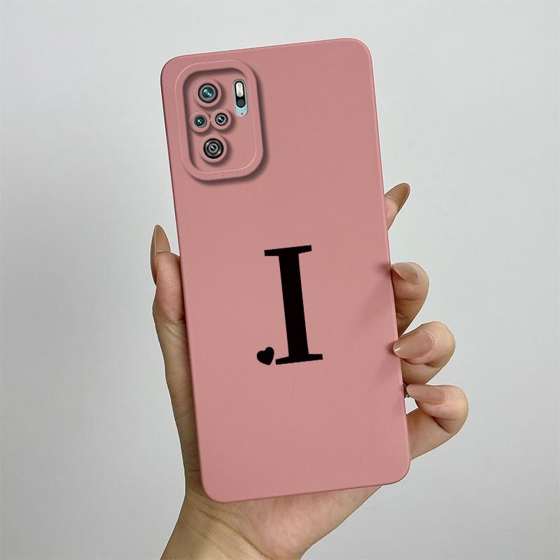 For Xiaomi Redmi Note 10 4G Case Note 10S Love Heart Letters Cover Soft Silicone Case For Redmi Note 10 Pro Max Note10 S Bags