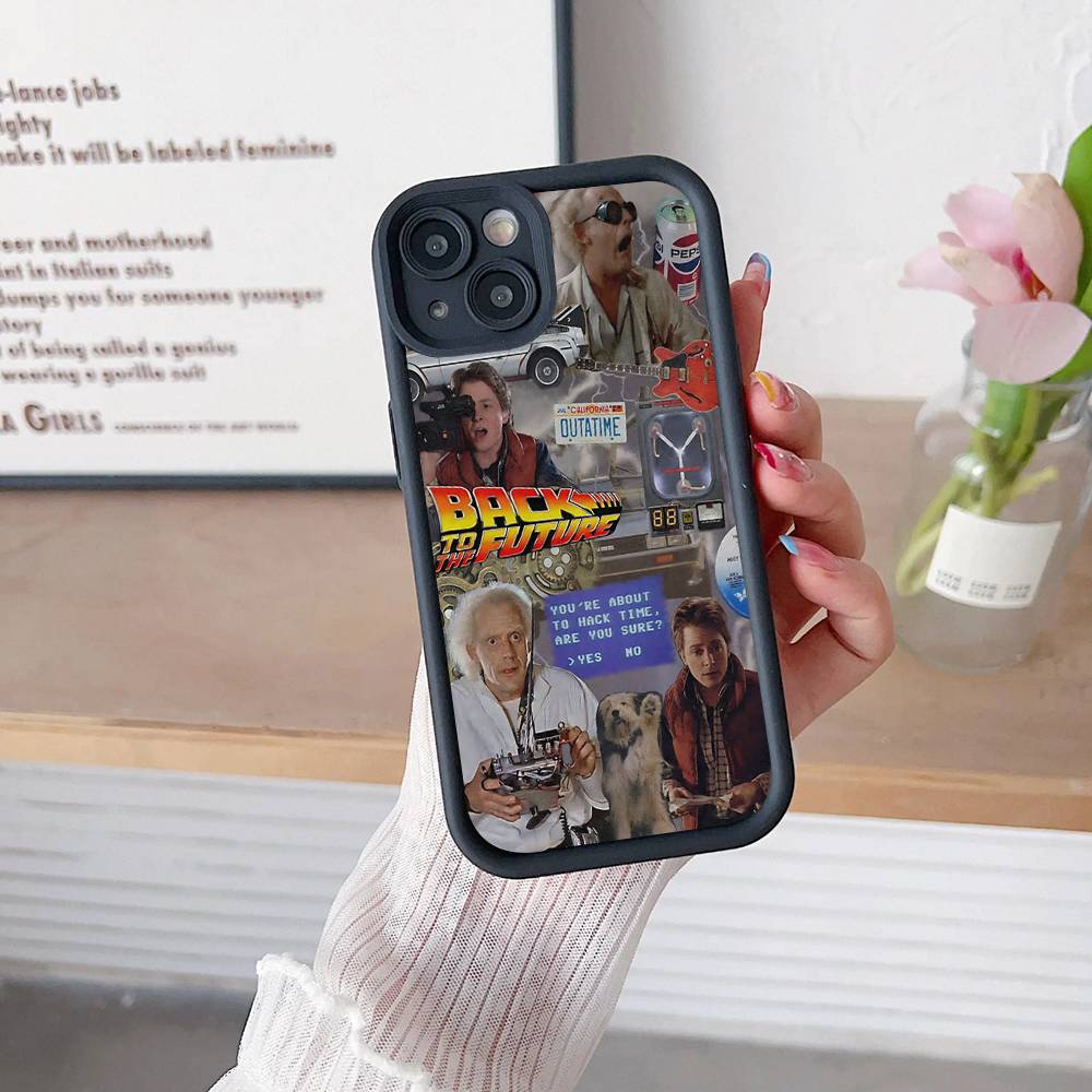 Movie B-Back To The F-Future Phone Case For IPhone 17 16 15 14 13 12 11 Pro Max 16E Plus INS Soft Cover