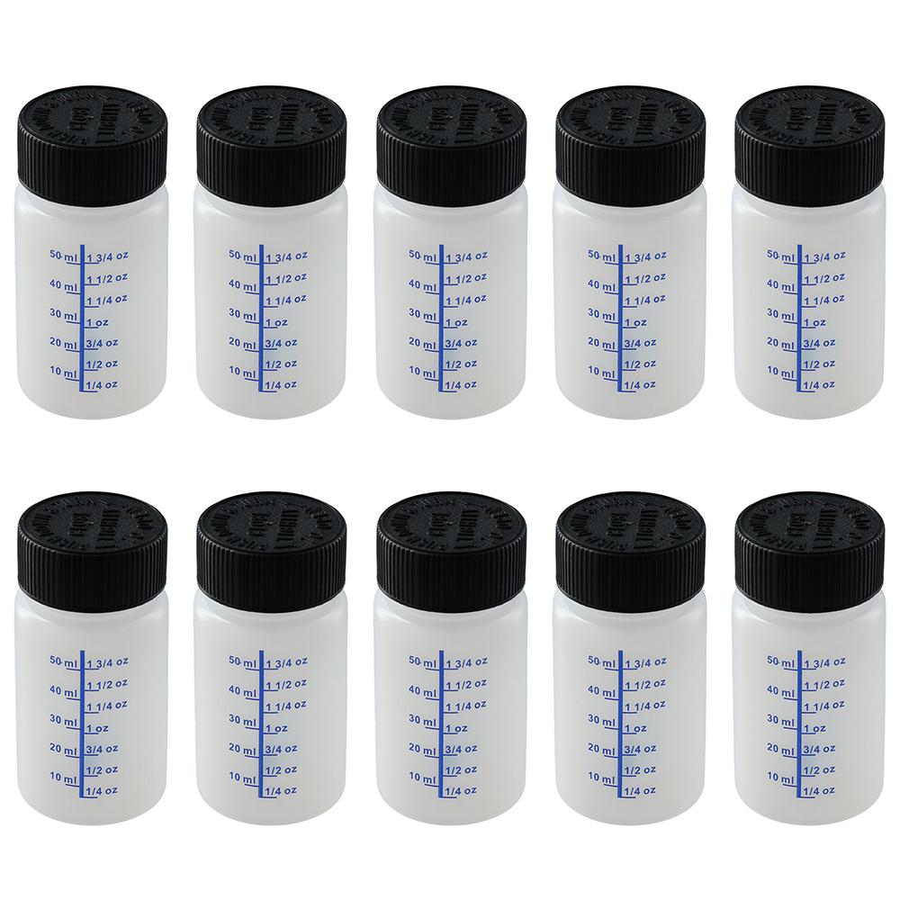 

Многоразовые бутылки для краски Бутылки для смешивания шариков емкостью 2 унции с кистью для автомобильной краски