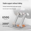 All-Metal Adjustable Rotating Phone and Tablet Stand, 720° Rotation with Self-Cooling Design