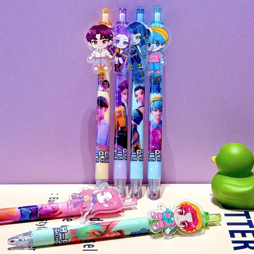 KPop Demon Hunters Gel Pens Kawaii Stationery Anime Derivative Peripherals Back To School Supplies Office Supplies Present HOT