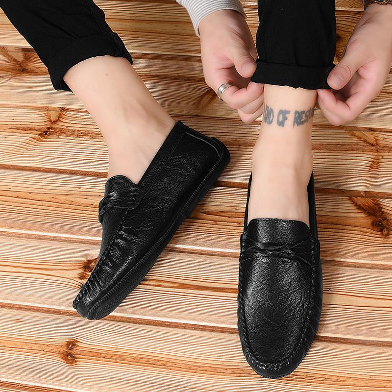 Fashion Classic Men's Italian Loafers Fashion Moccasins Slip on Breathable Footwear Male Driving Soft Shoes Leisure Walk Non-Slip Flats