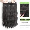 FOR Wig Women's Long Hair Three Piece Extension Long Curly Hair Increase Volume Fluffy Invisible Traceless Pad Hair Wig Pieces