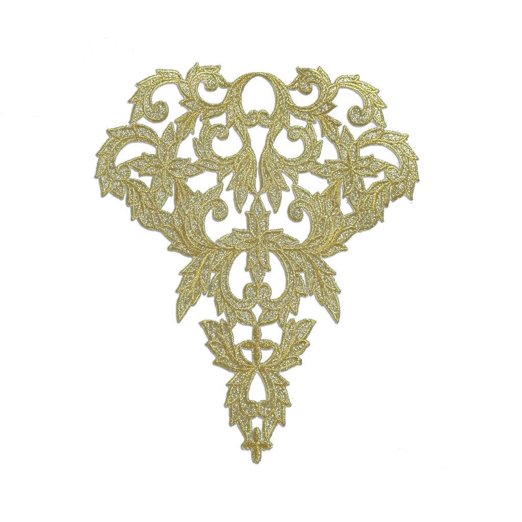 Gold And Silver Embroidery Ancient Costume Pattern Cloth Sticker Dress Costume Decoration Ethnic Embroidery Sheet Hot Stamping Diy Handmade Accessorie