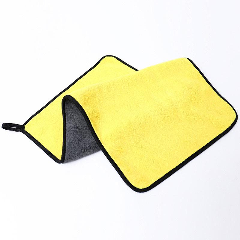 Double-Sided Coral Fleece Car Wash Towel - Lint-Free, Absorbent, Thickened & Enlarged
