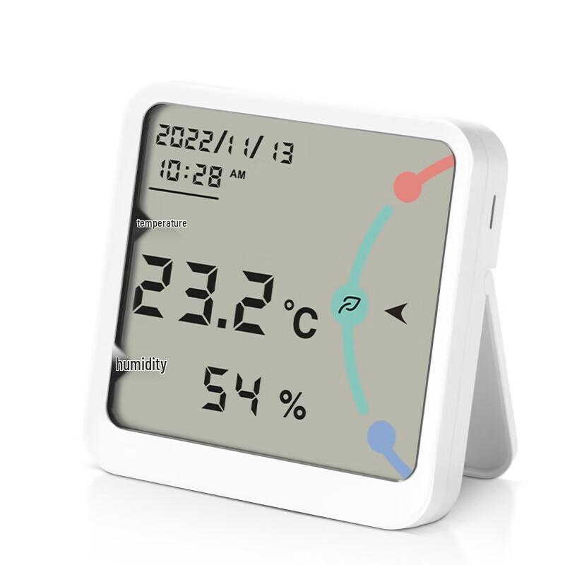 only&home Digital Thermometer Hygrometer with Clock