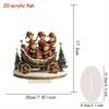 2D Acrylic Christmas Ornament for Holiday Tabletop Decor, Festive Home