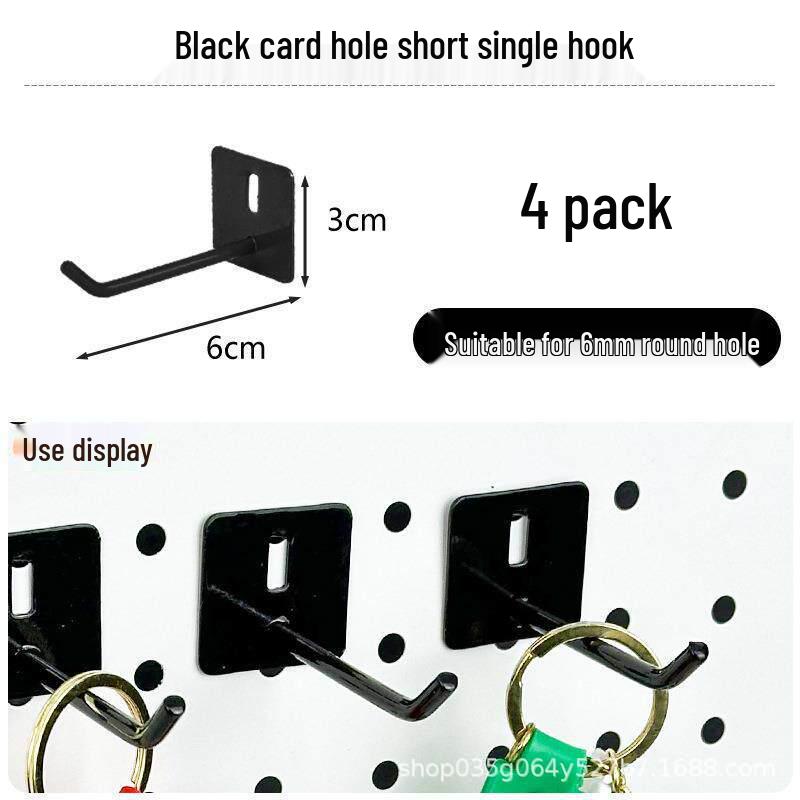 Pegboard Wall Organizer with Hooks - No-Drill Storage Rack for Entryway or Study Room.