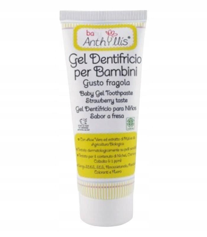 TOOTHPASTE FOR CHILDREN WITHOUT FLUORIDE FROM THE FIRST TOOTH, STRAWBERRY 75 ml - BABY ANTHYLLIS