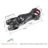 Adjustable Bicycle Handlebar Stem Variable 60 Degree Angle Aluminum Alloy Bike Handlebar Riser Road Bike Front Fork Stem Adapter