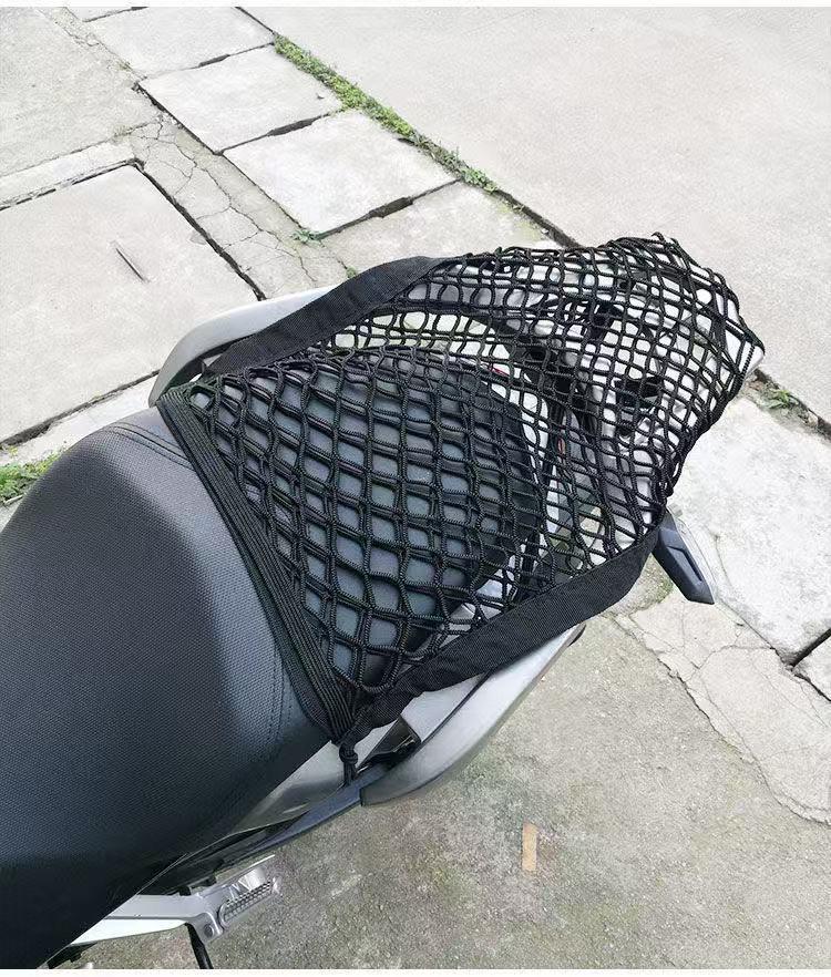 Adjustable Elastic Storage Net for Motorcycle Trunks