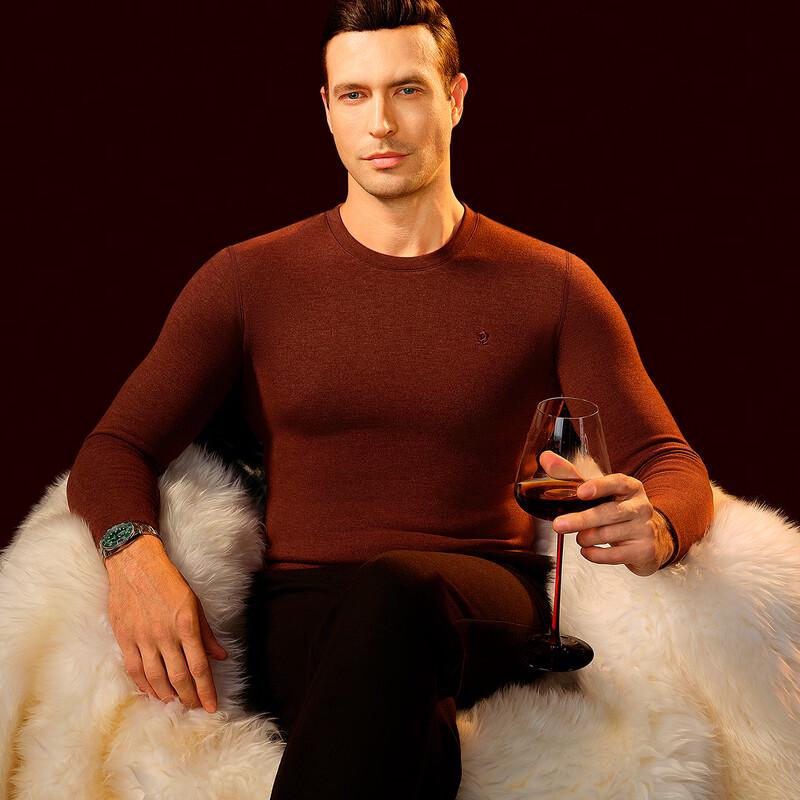 Montagut Men's Thermal Fleece-Lined Base Layer Shirt