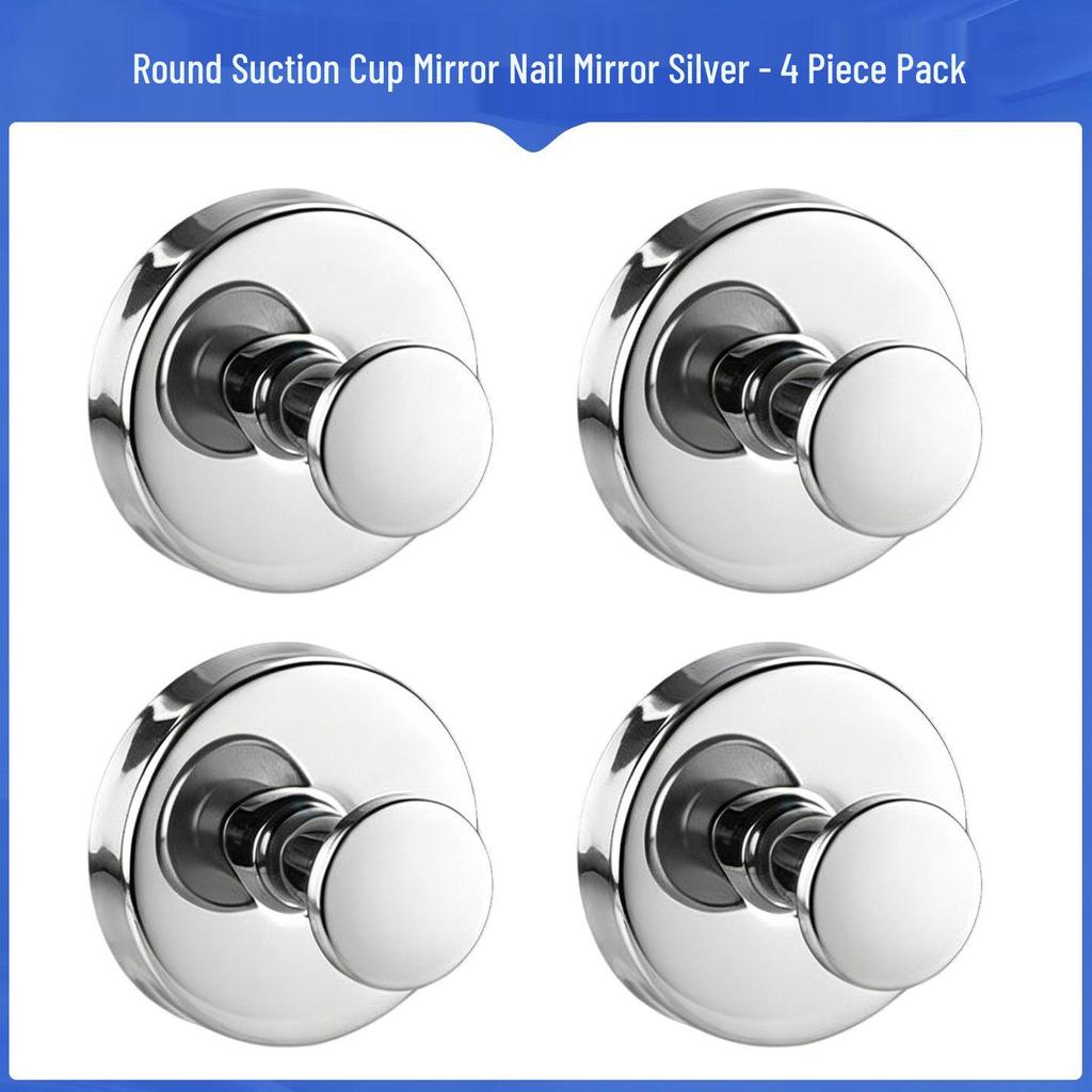 Stainless Steel No-Drill Suction Cup Hook for Kitchen & Bathroom