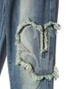 YOUHEE Youhee Symbol Patch Bootscut Pants Sky Blue