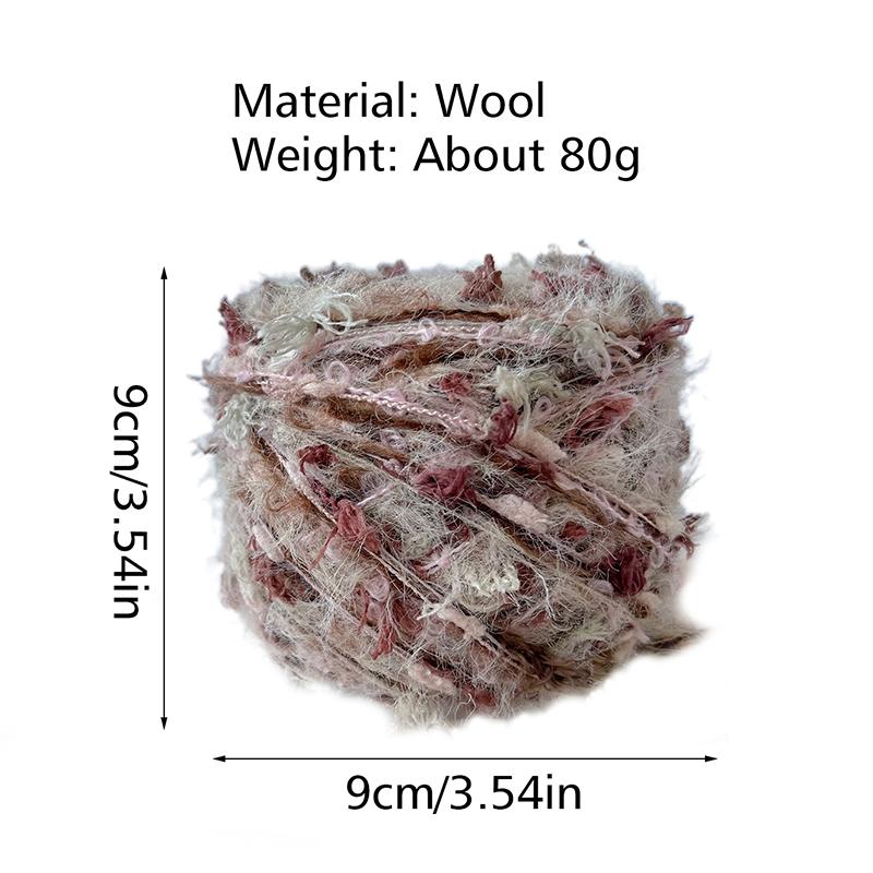 80g/ball DIY Knitted Crochet Scarf Hat Sweater and Bag Soft Blended Yarn Elegant