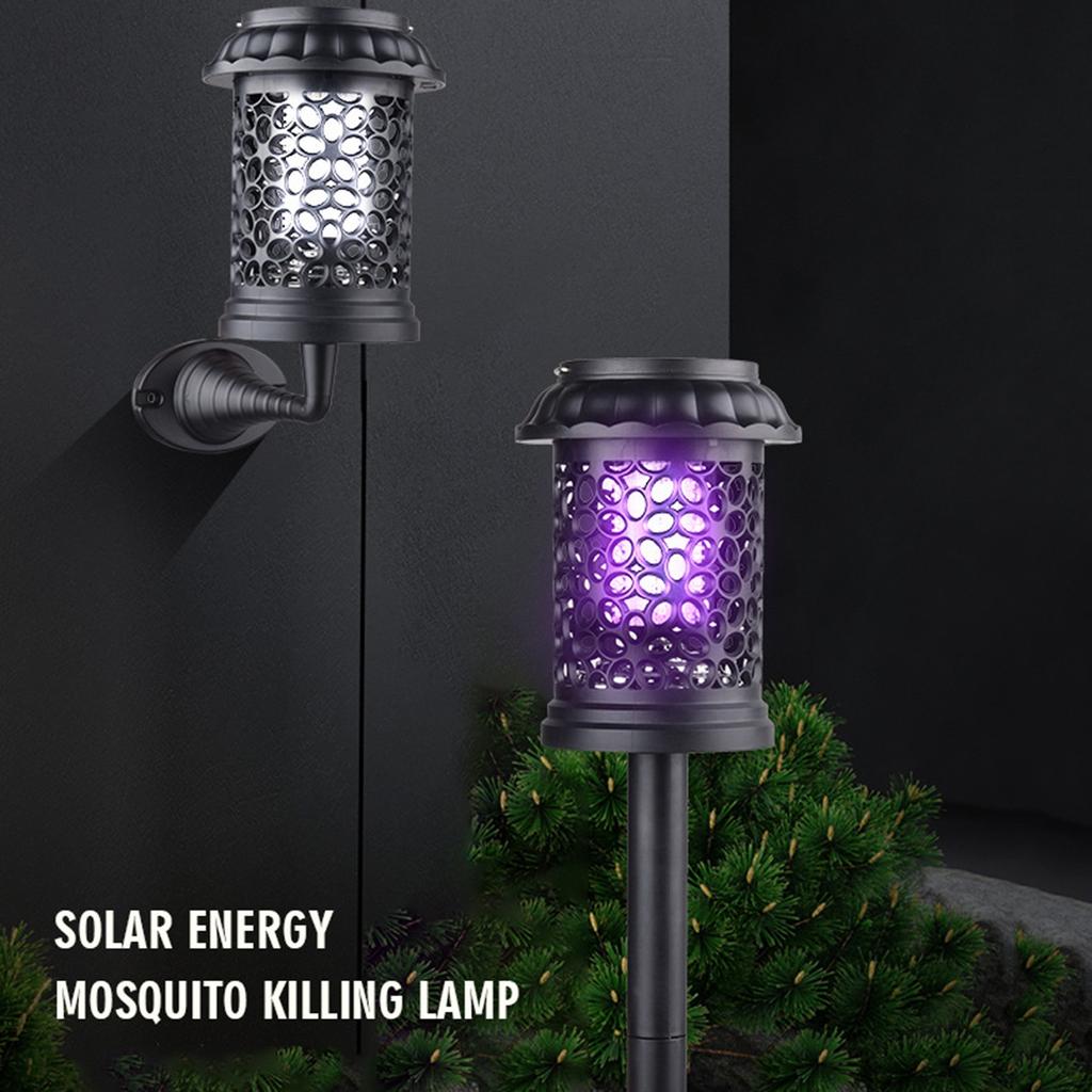 Solar Mosquito Lights Household Physical Electric Mosquito Lamp Outdoor Waterproof Garden Villa Purple Light Mosquito  Lamps