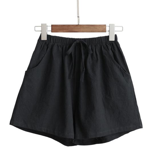 

Летние Шорты Высокая Талия Уличный Стиль Быстросохнущие Простые Широкие Штанины Женские Повседневные Для Улицы L