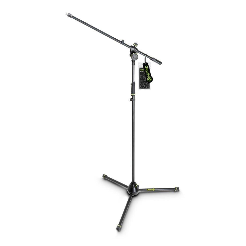 

Gravity Microphone Stand Boom Tripod Base Black GMS4321B