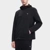 FILA Solid Color Zip-Up Hooded Long Sleeve Jacket Men jackets Black F11M328702F-BK