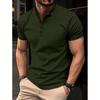 Polo estiva ad asciugatura rapida con risvolto e tasca con bottone, per uomo, sportiva, fitness e casual, vestibilità slim, da lavoro quotidiano